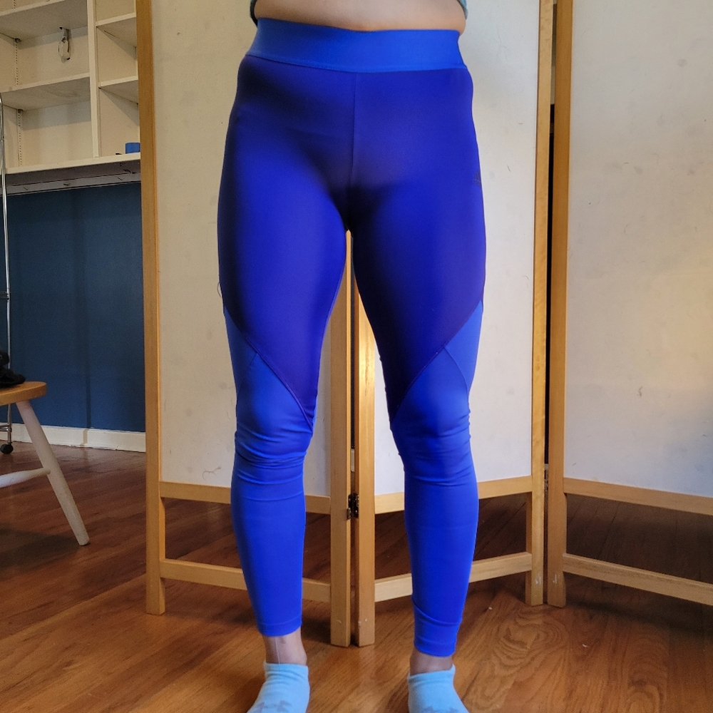 Adidas S blue leggings